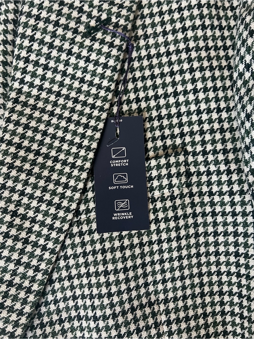 Stafford Classic Green Houndstooth Sport Coat-Size 48R - Picture 12 of 13